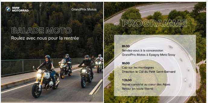 Les équipes GrandPrix Motos vous invitent à une balade 100% plaisir